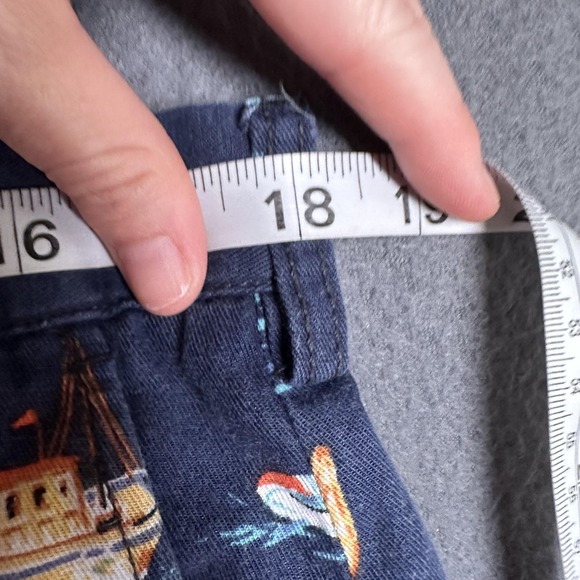 Polo Ralph Lauren Shorts Mens 36 Blue Nautical Sailboat Linen Blend 6" Classic - Picture 7 of 13